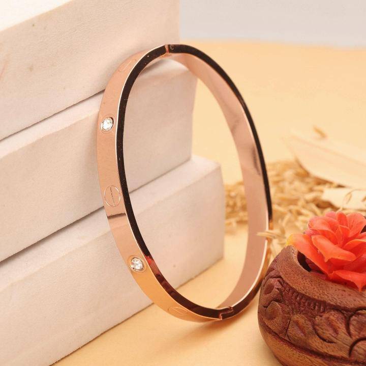 Rose gold womens bracelet 396 Artificial jewellery manufacturers in Hyderabad